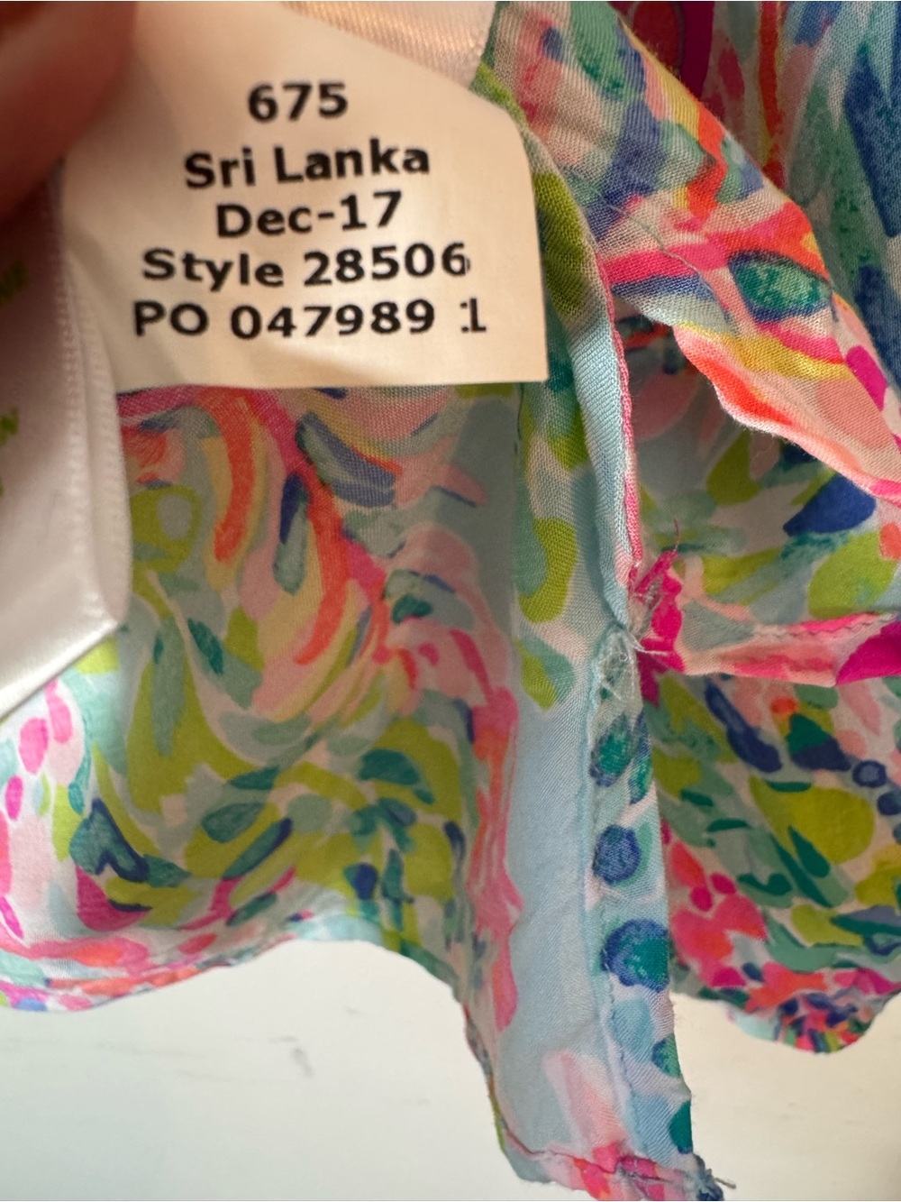 Lilly Pulitzer CATCH THE WAVE Colorful Tunic Sz XL - Picture 10 of 11